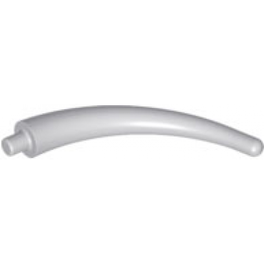 light bluish gray dinosaur tail end section horn
