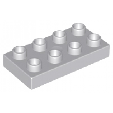 light bluish gray duplo plate 2 x 4 x 1 2 thick
