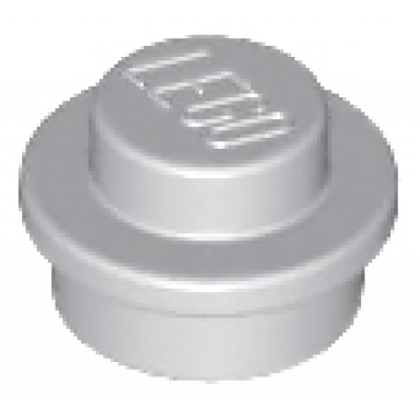 light bluish gray plate round 1 x 1