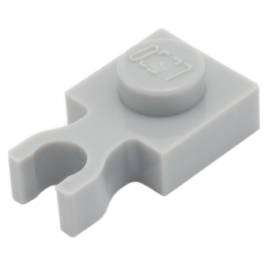 light bluish gray plate modified 1 x 1 with u clip thin vertical grip