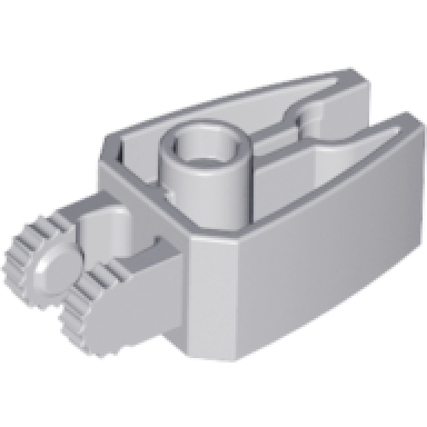 light bluish gray hinge 1 x 3 locking with 2 fingers and claw end
