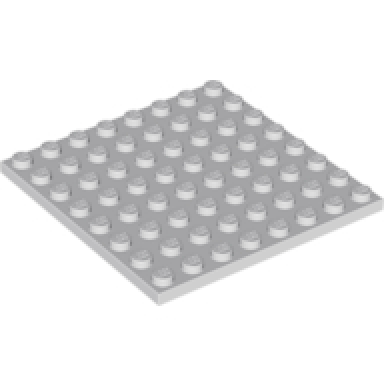 light bluish gray plate 8 x 8