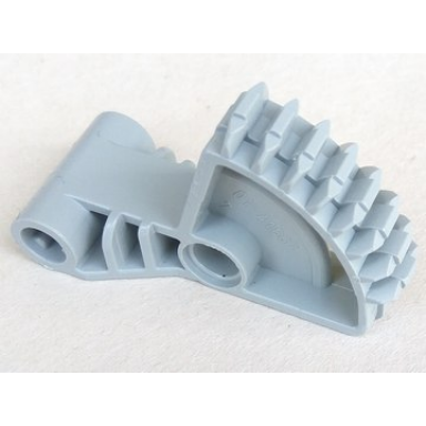 light bluish gray technic arm 2 x 5 with 1 4 gear 8 tooth double bevel