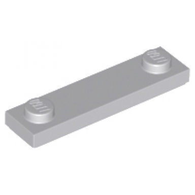 light bluish gray plate modified 1 x 4 with 2 studs with groove