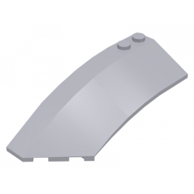 light bluish gray wedge 8 x 3 x 2 open left