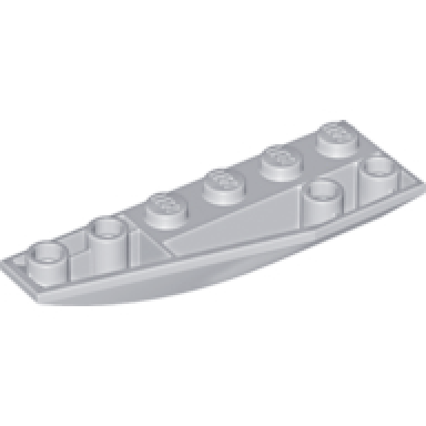 light bluish gray wedge 6 x 2 inverted left