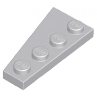 light bluish gray wedge plate 4 x 2 right