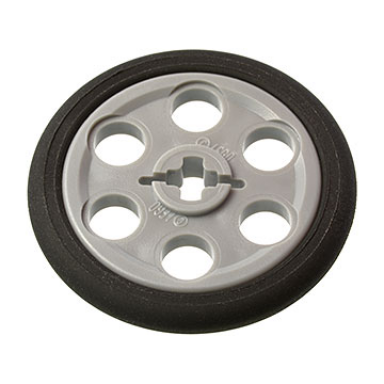 light bluish gray technic wedge belt wheel pulley with black technic wedge belt wheel tire 4185 2815