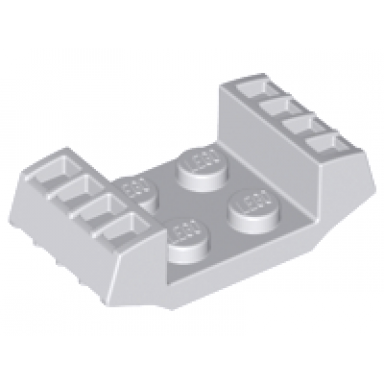 light bluish gray plate modified 2 x 2 with vents