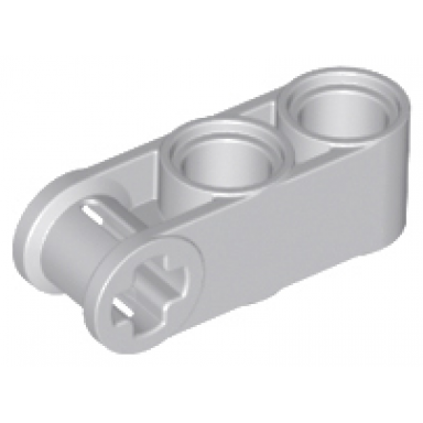 light bluish gray technic axle and pin connector perpendicular 3l with 2 pin holes