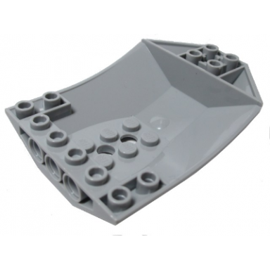 light bluish gray cockpit 8 x 6 x 2 curved