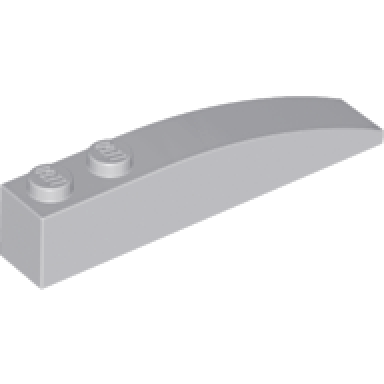 light bluish gray slope curved 6 x 1