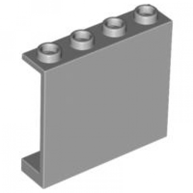 light bluish gray panel 1 x 4 x 3 - hollow studs