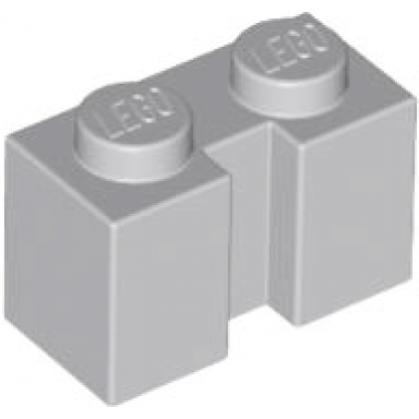 light bluish gray brick modified 1 x 2 with channel