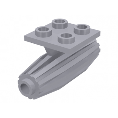 light bluish gray engine strakes 2 x 2 thin top plate