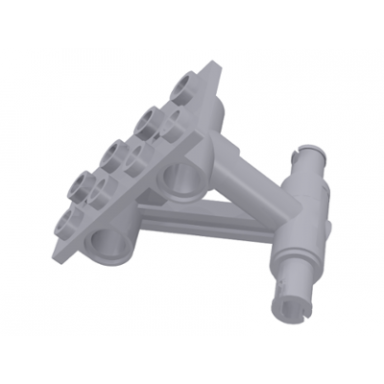 light bluish gray plate modified 2 x 4 thin with bottom struts to pins