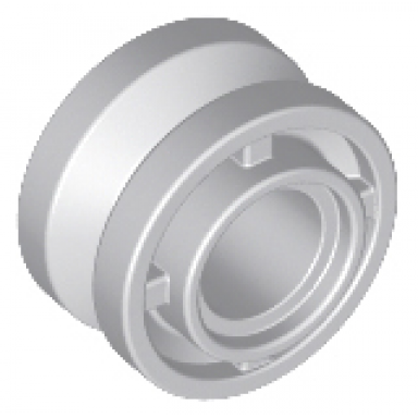 light bluish gray wheel 11mm d x 8mm with center groove