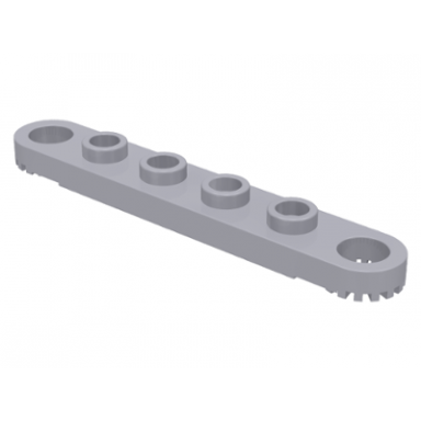 light bluish gray technic plate 1 x 6 with toothed ends