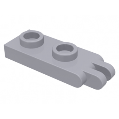 light bluish gray hinge plate 1 x 2 with 2 fingers on end - hollow studs