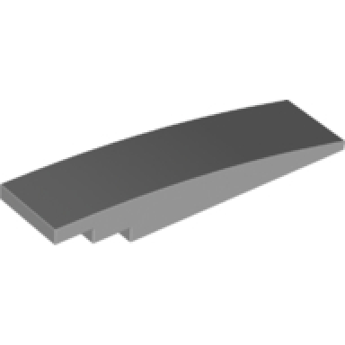 light bluish gray slope curved 8 x 2