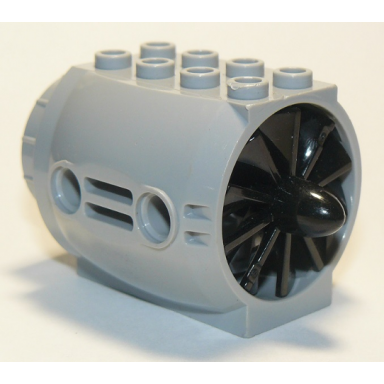 light bluish gray engine large with black center 43121 x577