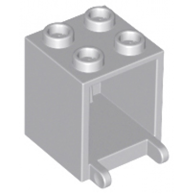 light bluish gray container box 2 x 2 x 2