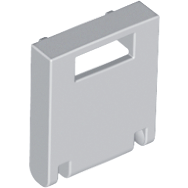 light bluish gray container box 2 x 2 x 2 door with slot