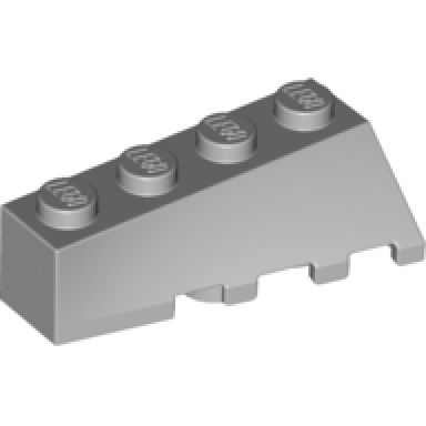 light bluish gray wedge 4 x 2 sloped left