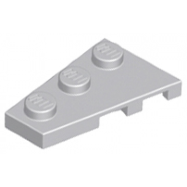 light bluish gray wedge plate 3 x 2 left