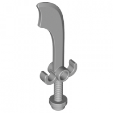 light bluish gray minifigure weapon sword scimitar