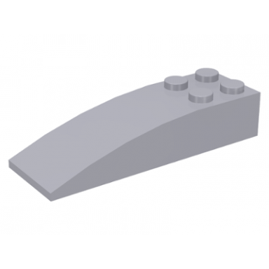 light bluish gray slope curved 6 x 2