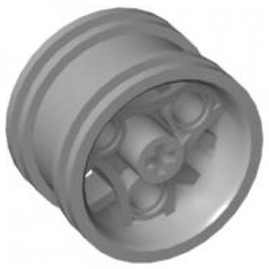 light bluish gray wheel 30.4mm d x 20mm with 3 pin holes