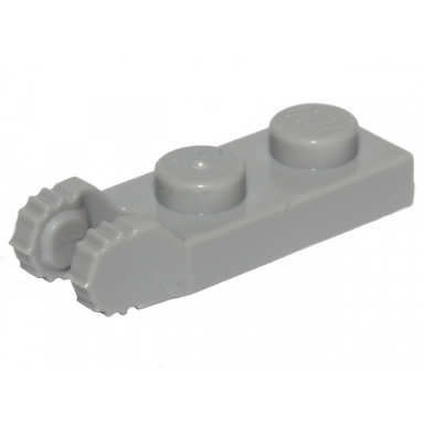 light bluish gray hinge plate 1 x 2 locking with 2 fingers on end