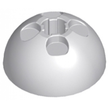 light bluish gray cylinder hemisphere 3 x 3 ball turret