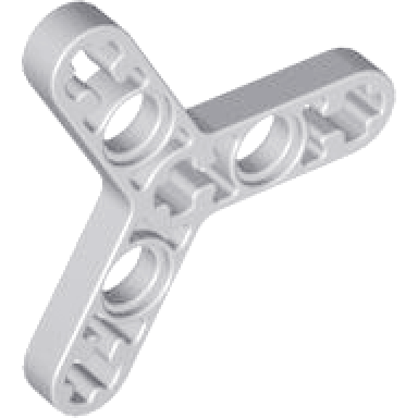 light bluish gray technic liftarm modified rotor thin 3 blade