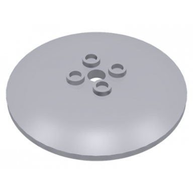 light bluish gray dish 6 x 6 inverted radar - hollow studs