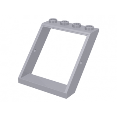 light bluish gray window 4 x 4 x 3 roof