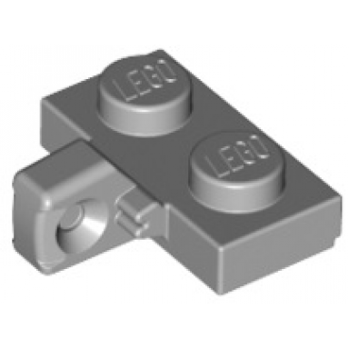 light bluish gray hinge plate 1 x 2 locking with 1 finger on side with bottom groove