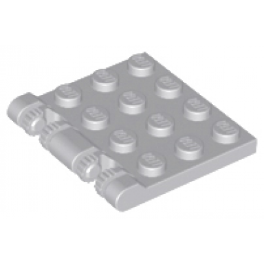 light bluish gray hinge plate 3 x 4 locking dual 2 fingers