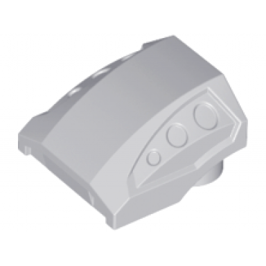 light bluish gray slope curved 2 x 2 with debossed side ports