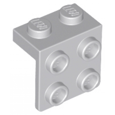 light bluish gray bracket 1 x 2 - 2 x 2