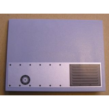 light bluish gray slope 10 6 x 8 with air vent and rivets pattern model left side sticker - set 8635