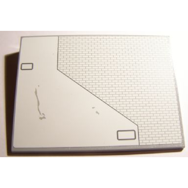 light bluish gray slope 10 6 x 8 with sw red five x-wing starfighter upper left wing panel pattern sticker - set 10240