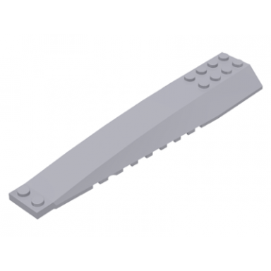 light bluish gray wedge 16 x 4 triple curved with reinforcements