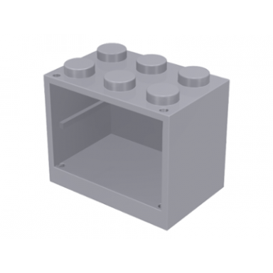 light bluish gray container cupboard 2 x 3 x 2 - solid studs