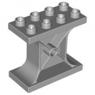 light bluish gray duplo support 2 x 4 x 3