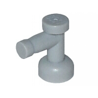 light bluish gray tap 1 x 1 without hole in nozzle end