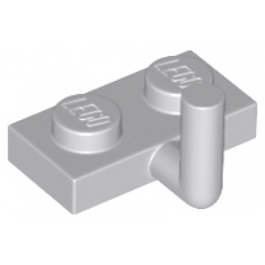light bluish gray plate modified 1 x 2 with bar arm up horizontal arm 5mm