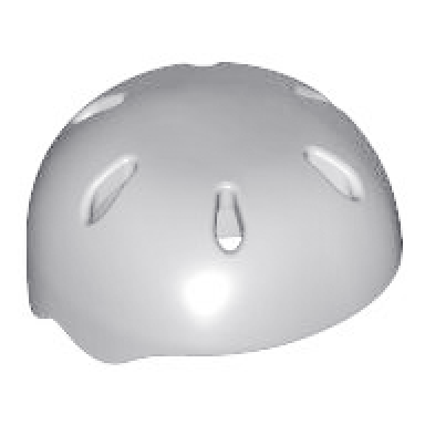 light bluish gray minifigure headgear helmet sports with vent holes
