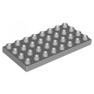 light bluish gray duplo plate 4 x 8